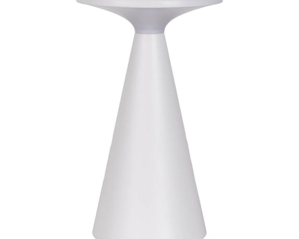 Zonne -batterijtafellamp "Palu" voor buiten en binnen, gemaakt van plastic in wit, 20 cm hoog