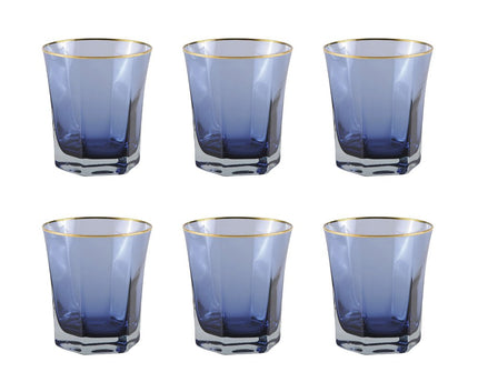 Blue Bass Mokken Golden Edge - Set van 6