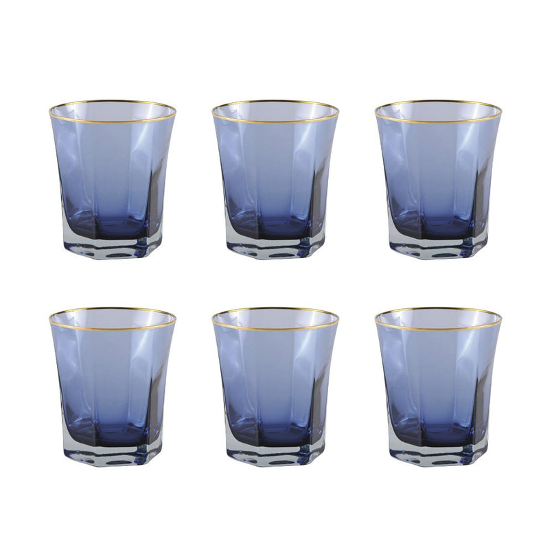 Blue Bass Mokken Golden Edge - Set van 6