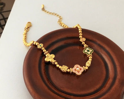 Vintage stijl klaver charmes armbanden
