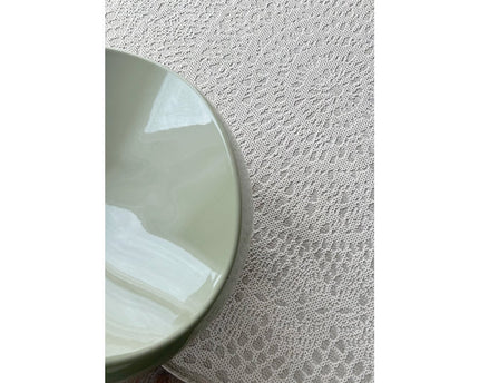 GEHAAKT rond decoratief vloerkleed