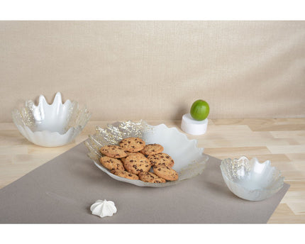 Wit en gouden snit 30 cm