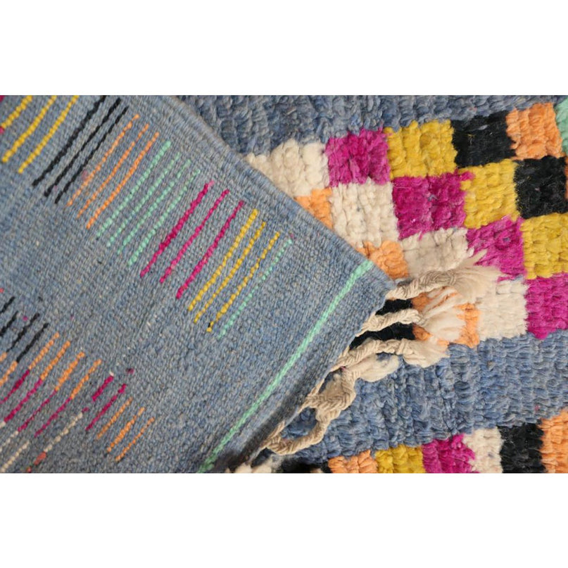 Zuiver wollen Marokkaans Berber halkleed 71 x 413 cm
