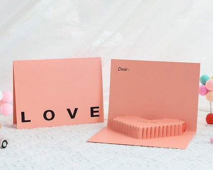 3D -kaart - Minimalistische liefdeskaart