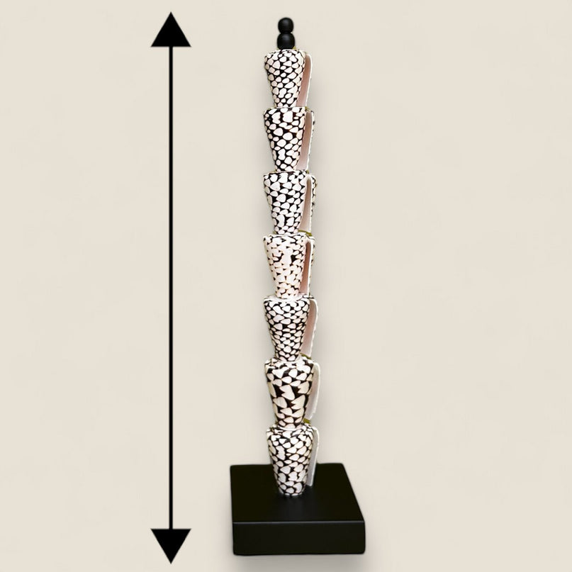 Papua Tiger shell on stand(7 shell)