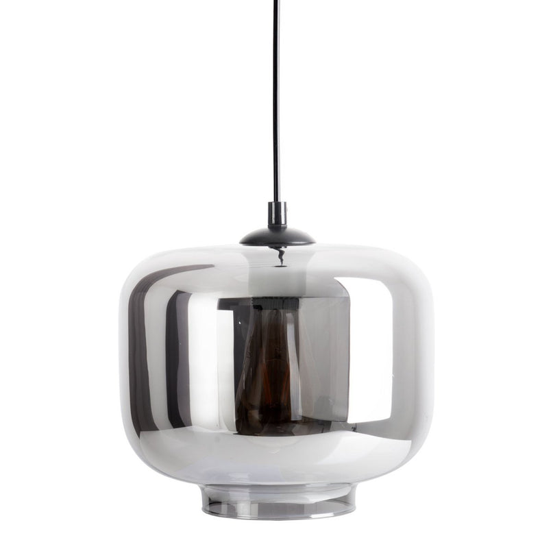 Hanger lamp "vaso", retro, hanglamp, metaal en rookglas in antraciet, E27 -aansluiting, voor eetkamer, woonkamer, gang of kantoor, met een Øvon 25 cm