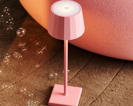 Wouter Flamingo Roze oplaadbare tafellamp-Draadloos opladen, dimbare, 120 uur batterijduur