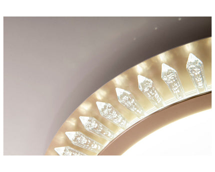 LED -plafondlicht "Madison" Ø 48 cm, veel functies, gemaakt van metaal en plastic, goud, met geïntegreerde LED's, verlichting voor woonkamers of kantoor