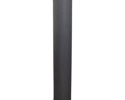 Staande lamp "Beate" Gray gemaakt van metaal en een tekstblazer in grijs, E27 -aansluiting, vloerlamp voor eetkamer, woonkamer, gang of kantoor, ca.
