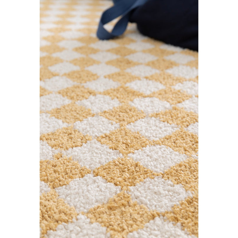 Tapis à poil haut doux en comfortabele CHECKERS
