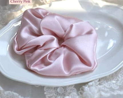 Luxe 100% zijden haarscrunchie - 6 cm breed
