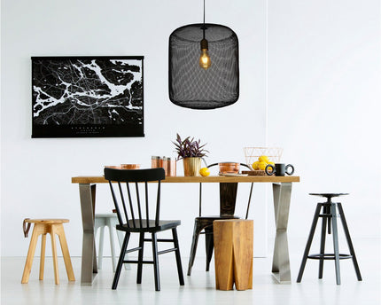 Metalen hanglamp "Jodhpur" d:39cm