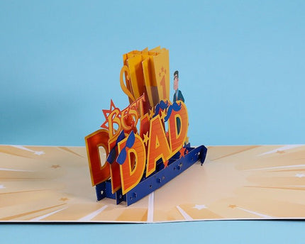 3D-kaart voor papa-vaders dagkaart