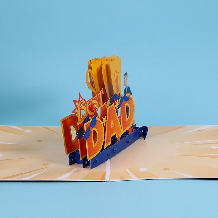3D-kaart voor papa-vaders dagkaart
