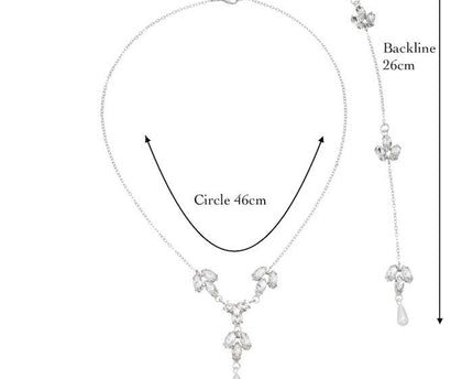 Bridal Back ketting voor de bruiloft