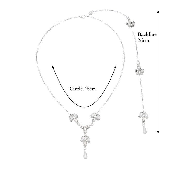 Bridal Back ketting voor de bruiloft
