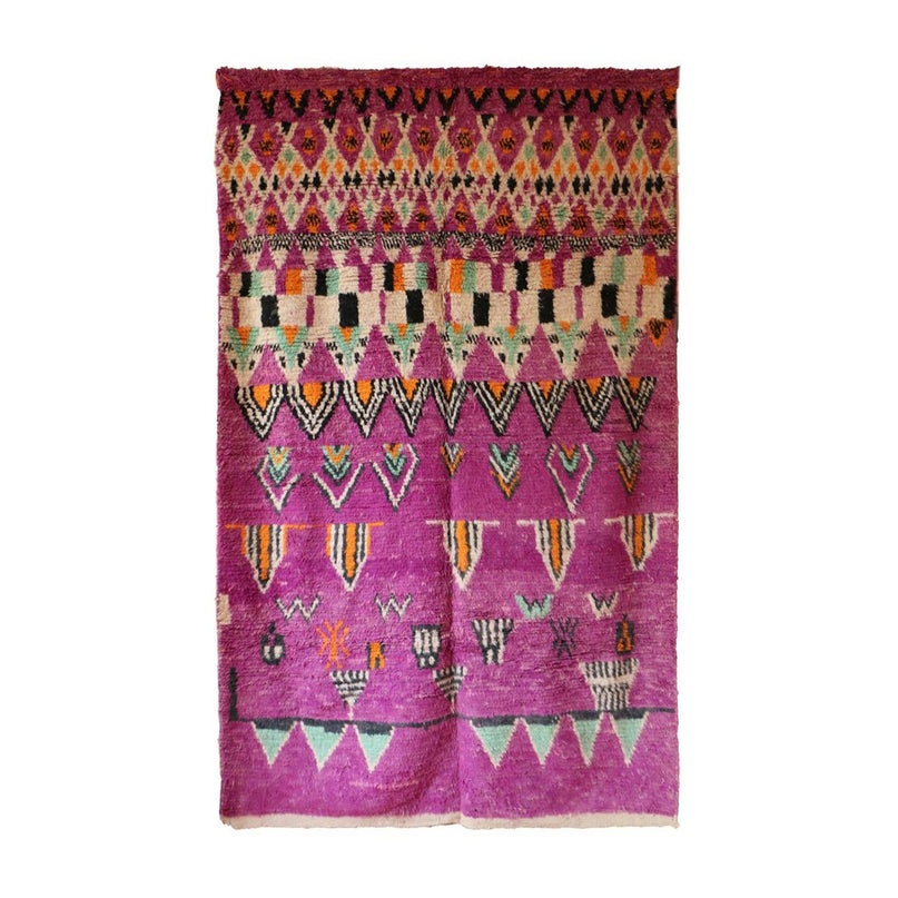 Eigentijds wollen Berberkleed 197 x 304 cm