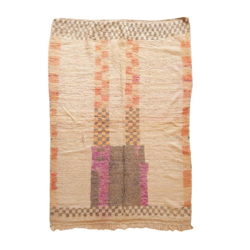 Zuiver wollen Marokkaans Berber-tapijt 147 x 223 cm