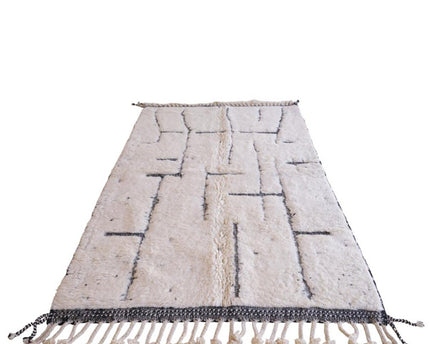 Zuiver wollen Marokkaans Berber-tapijt 152 x 244 cm