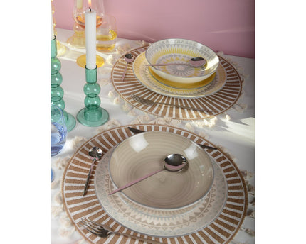 United Taupe Hollow Plate - Coachella