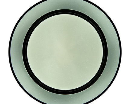 LED -plafondlamp "Monterey" Ø 47,5 cm, vele functies, gemaakt van metaal en plastic in het zwart, met geïntegreerde LED's, verlichting voor woonkamers, gang of kantoor
