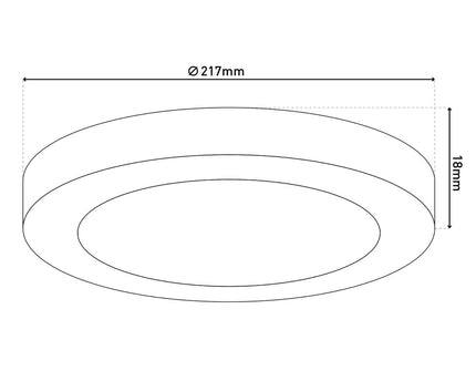 LED-plafondlamp "bonus" Ø21,7 cm, functionele lichtinstallatie en structuur mogelijk, plafondlamp gemaakt van metaal en plastic in wit, met stevig ingebouwde LED's, waaronder CCT-kleurwisselaar