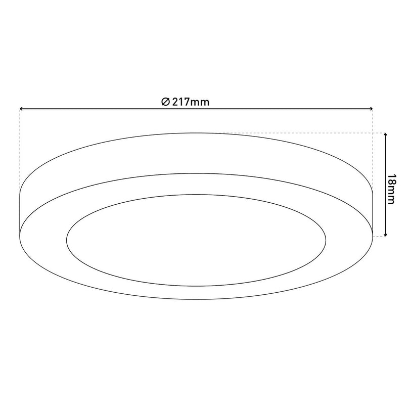 LED-plafondlamp "bonus" Ø21,7 cm, functionele lichtinstallatie en structuur mogelijk, plafondlamp gemaakt van metaal en plastic in wit, met stevig ingebouwde LED's, waaronder CCT-kleurwisselaar