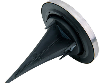 6-set LED LED-zonnebodem-zo-spit "Kian", voor buiten, spiesjes gemaakt van metaal en plastic in staal blanco, met geïntegreerde LED