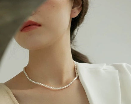 Tijdloze parelkralenketting met OT-gesp
