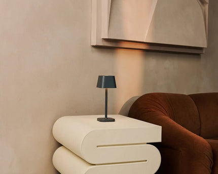 Ava Stone Gray - Oplaadbare tafellamp | Stijlvol, draadloos lamp en dimbaar