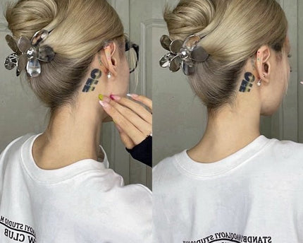 Levendige bloem klauw metalen haar clips-goud n zilver