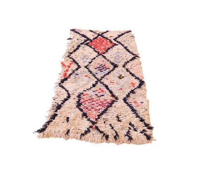 Zuiver wollen Marokkaans Berber-tapijt 85 x 172 cm