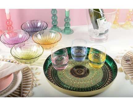 Groene en zwarte lade 34,5 cm - Coachella