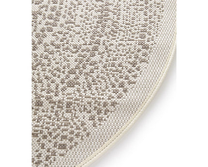 TRIBAL rond vloerkleed voor binnen en buiten in etnische stijl