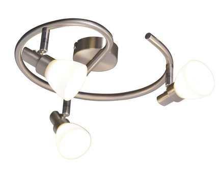 3 LED-wand u. Plafondlamp "Feltre" d:28cm