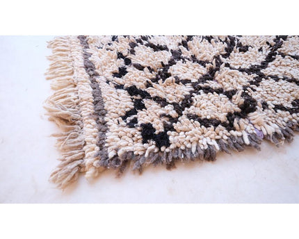 Zuiver wollen Marokkaans Berber halkleed 73 x 188 cm