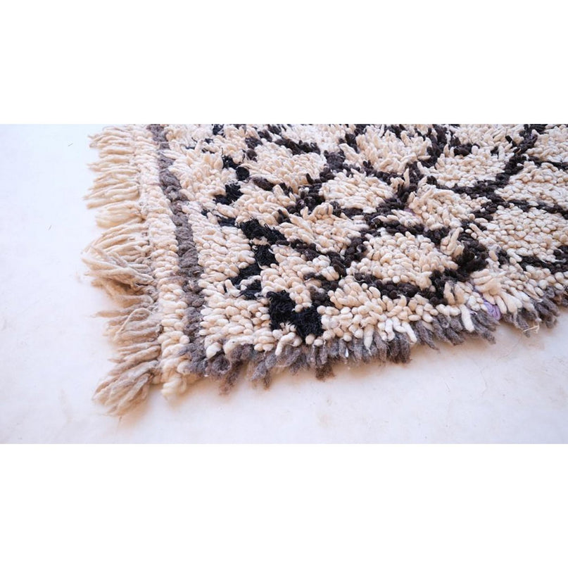 Zuiver wollen Marokkaans Berber halkleed 73 x 188 cm