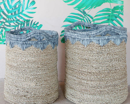 Wasmand NIAS | Plantenmand | Grote opbergmand van zeegras (2 maten)