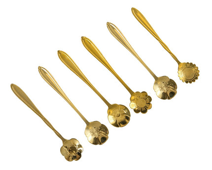 Golden Assorted Flower Desserts - Set van 6