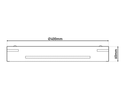 LED plafondlamp d: 40cm "Ventura"