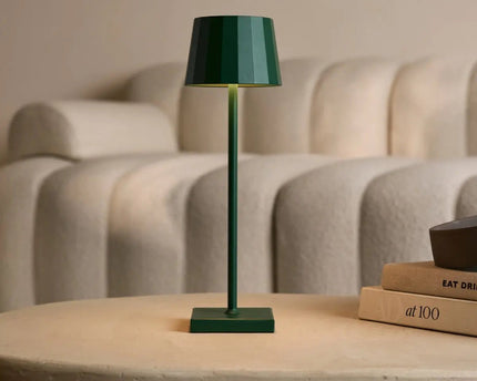 William Pine Green oplaadbare tafellamp – USB-C, dimbaar, batterij van 120 uur