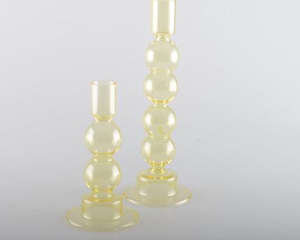 Gele bubbel kandelaars - veel 2