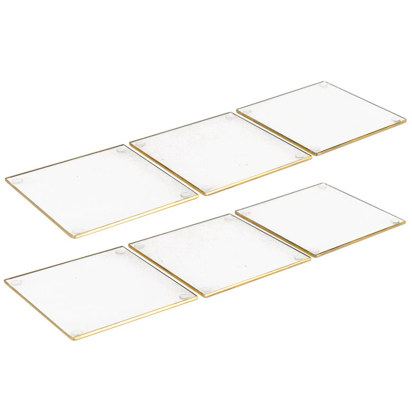 Vierkante bril onder Golden Edge - veel 6