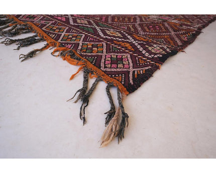 Zuiver wollen Marokkaans Kelim Berber tapijt 190 x 311 cm