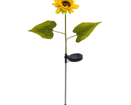 Set van 2 solar spikes "Sunflowers" h: 78.5cm