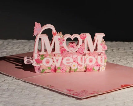 3D-kaart voor de dagkaart van Mum-Mother's Day