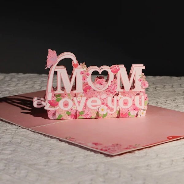 3D-kaart voor de dagkaart van Mum-Mother's Day