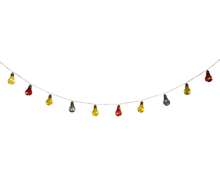 Kleurrijke 10-LED solar buitenlichtketting