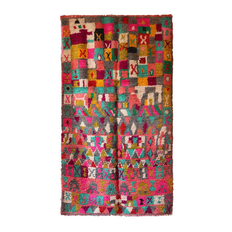 Zuiver wollen Marokkaans Berber-tapijt 139 x 247 cm