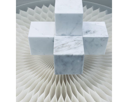 Licht luxe modern eenvoudig marmeren kruis wit Groot 15cm*15cm*15cm